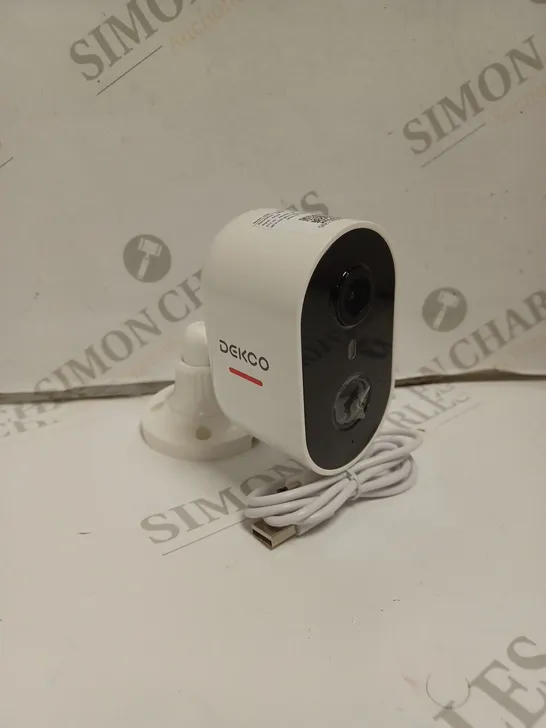 BOXED DEKCO DC6L RECHARGEABLE BATTERY POWERED SECURITY CAMERA. 