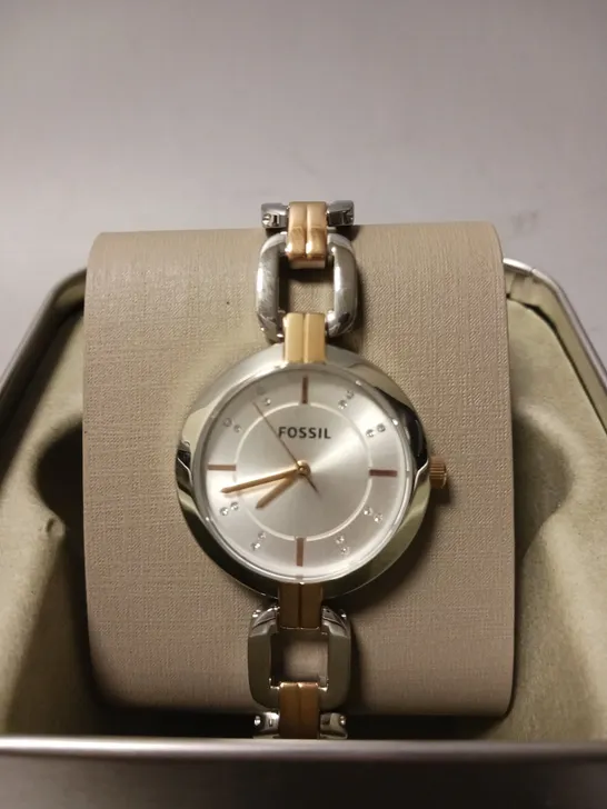 FOSSIL ANALOG WOMEN'S WATCH STAINLESS STEEL METAL BRACELET