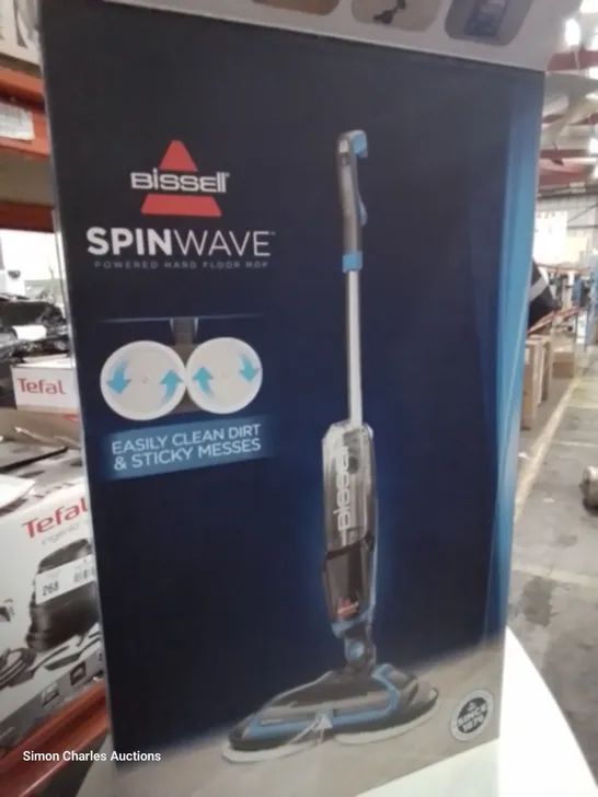 BOXED BISSELL SPIN WAVE POWERED HARD FLOOR MOP