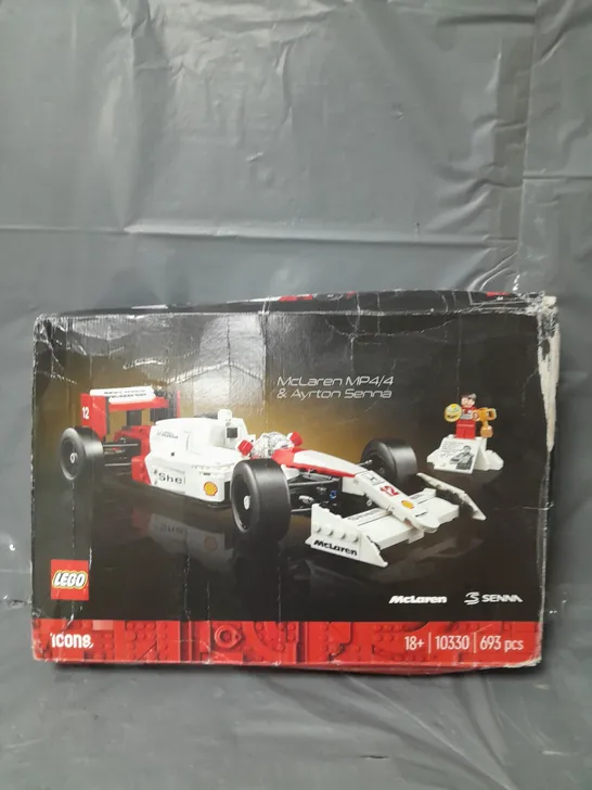 BOXED LEGO MCLAREN MP4 & AYRTON SENNA 