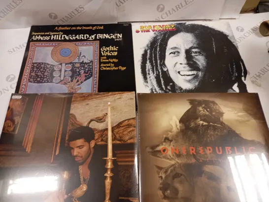 LOT OF 10 ASSORTED VINYL RECORDS TO INCLUDE ONE REPUBLIC, BAD BRAINS AND SCORPIONS