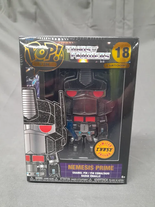 FUNKO POP PIN TRANSFORMERS 18 NEMESIS PRIME COLLECTIBLE ENAMEL PIN