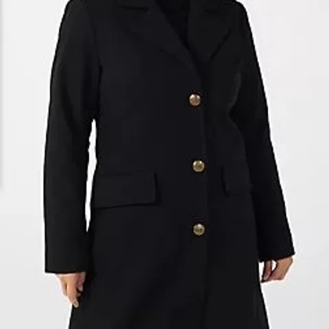 CENTIGRADE LONGLINE SINGLE BREASTED COAT DARK GREY 2XL