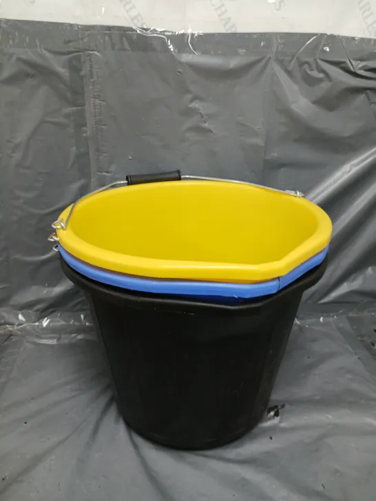 LOT OF 3 GARDEN BUCKETS 