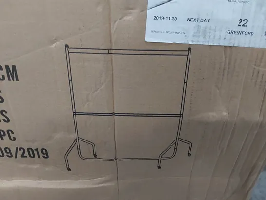 BOXED 5FT HEAVY DUTY 2-TIER CLOTHES RAIL (1 BOX)