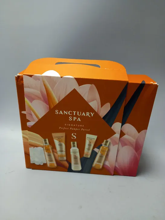 BOXED SANCTUARY SPA SIGNATURE PERFECT PAMPER PARCEL GIFT SET RRP £20