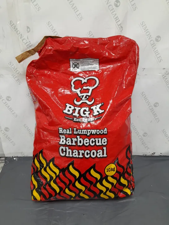 BIG K 10KG REAL LUMPWOOD BARBECUE CHARCOAL 