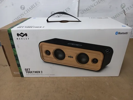 BOXED MARLEY GET TOGETHER 2 PORTABLE BLUETOOTH SPEAKER