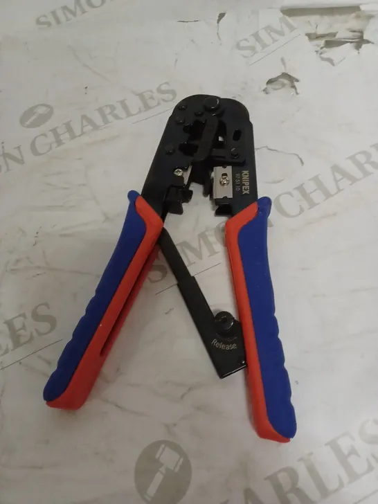 KNIPEX CRIMPING PLIERS FOR WESTERN PLUGS BURNISHED