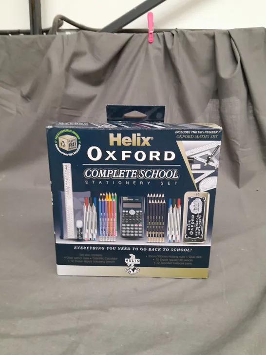 HELIX OXFORD COMPLETE SCHOOL STATIONERY SET BLUE MATHEMATICAL CALCULATION SET