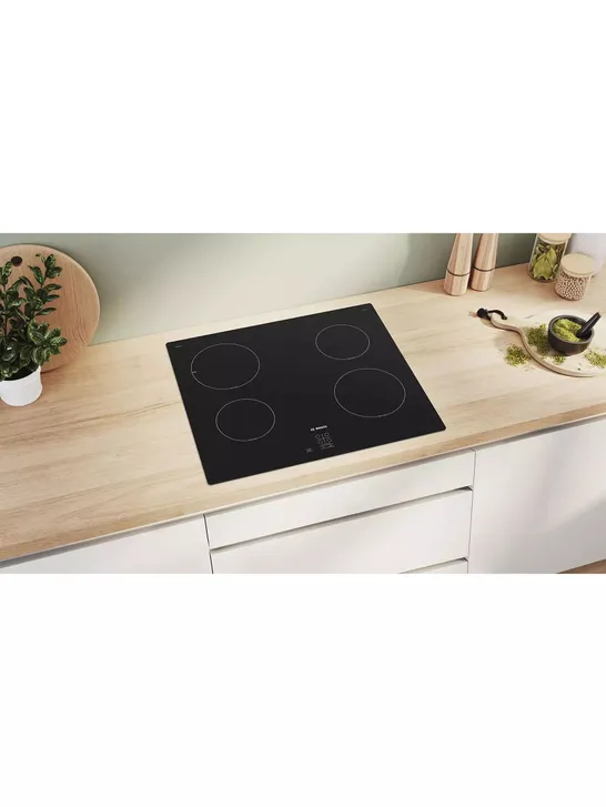 BOSCH SERIES 2 PUG61RAA5B 60CM INTEGRATED INDUCTION HOB, TOUCH CONTROL, 4 ZONES - BLACK