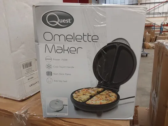 BOXED QUEST CERAMIC NON STICK OMELETTE MAKER (1 BOX)