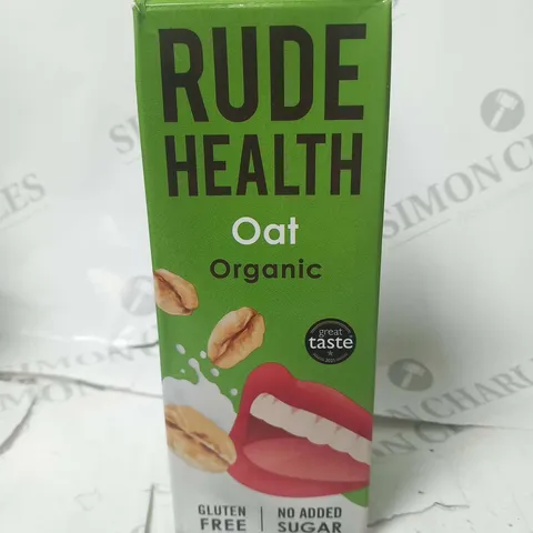 SIX CARTONS OF RUDE HEALTH OAT ORGANIC DRINK 1L