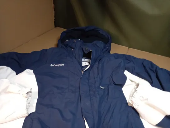 COLUMBIA NAVY/WHITE WINTERS JACKET - XL