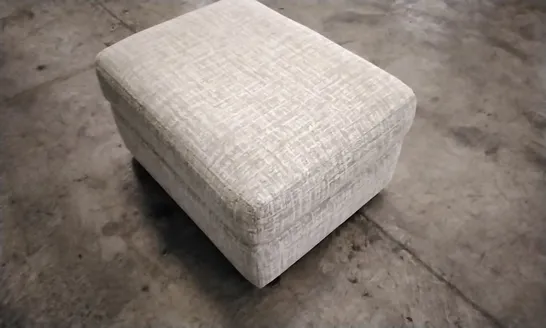 QUALITY BRITISH DESIGNED & MANUFACTURED G PLAN CHADWICK FOOTSTOOL SHORE OATMEAL FABRIC