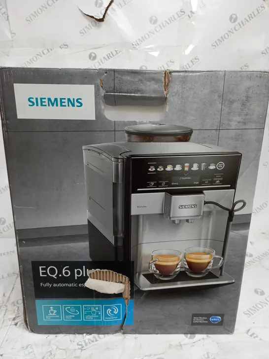 BOXED SIEMENS EQ6 BEAN TO CUP COFFEE MAKER  RRP £999