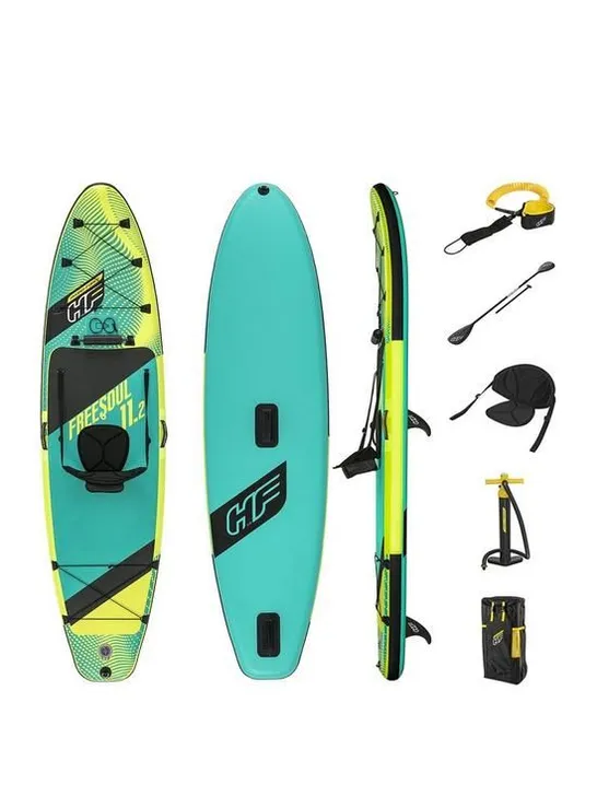 BESTWAY HYDRO-FORCE FREESOUL TECH SUP INFLATABLE CONVERTIBLE STAND-UP PADDLEBOARD AND KAYAK SET 11FT 2 [COLLECTION ONLY] RRP £545