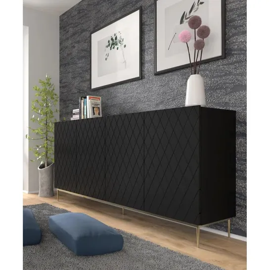 BOXED LARGE SIDEBOARD - MATT BLACK