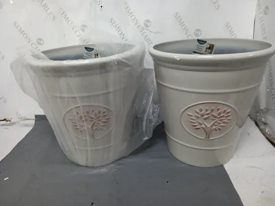 CREEKWOOD SET OF 2 30CM GARDEN POTS 