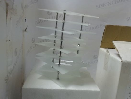 BOXED FROSTED GLASS GEOMETRIC LAMP SHADE 