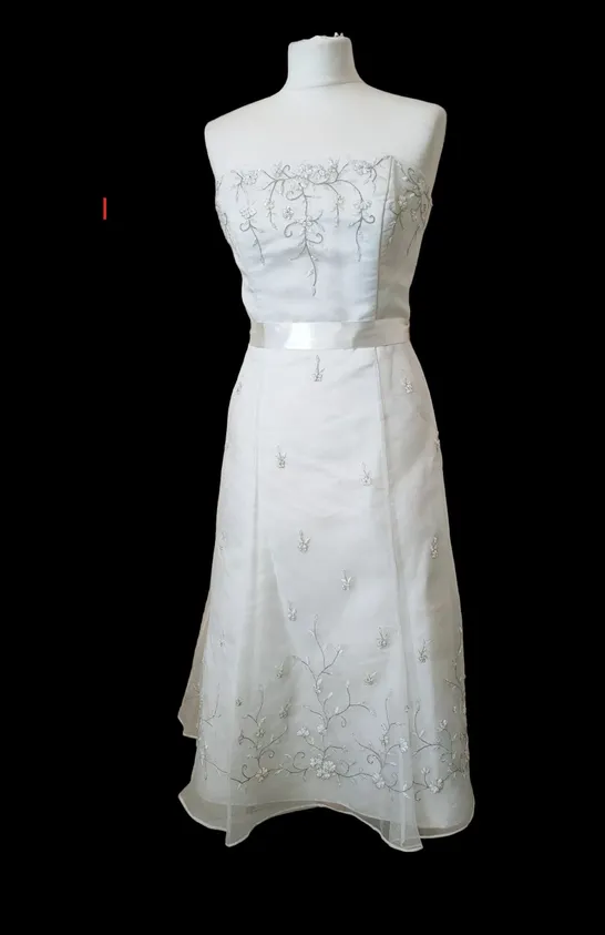 D'ARCY SCOTT JOCEYLYN DS672C WEDDING DRESS, IVORY - SIZE 16 