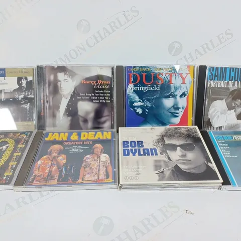 BOX OF APPROX 100 ASSORTED CDS TO INCLUDE - THE REAL BOB DYLAN - JEAN & DEAN GREATEST HITS - BARRY RYAN ELOISE ECT 