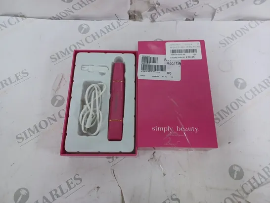 SIMPLY BEAUTY 2 IN 1 SUPER SMOOTH FACE & BROWS HAIR REMOVER, FUCHSIA