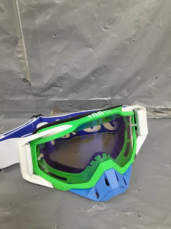 100% BIKING GOGGLES , - ORANGE MIRROR LENS 