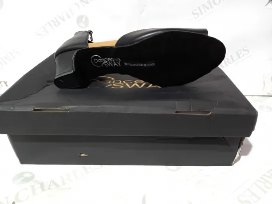 BOXED PAIR OF DANCEAND SWAY HEELS IN BLACK UK SIZE 5