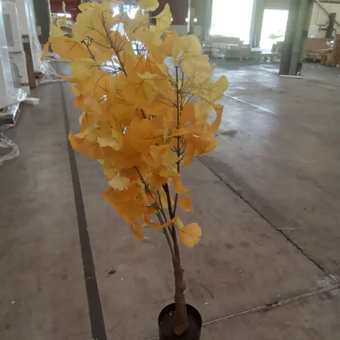 BOXED LARGE ARTIFICIAL GINKGO TREE 120cm