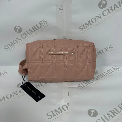 FRENCH CONNECTION ELOISE QUILTED POUCH IN BLUSH PINK