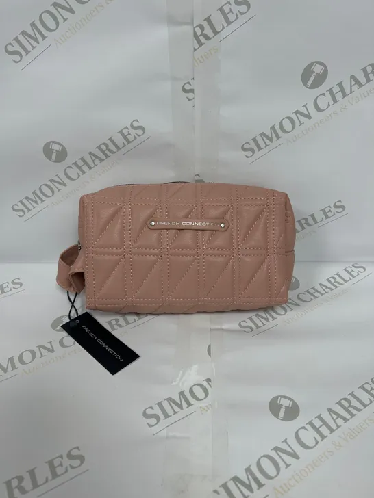 FRENCH CONNECTION ELOISE QUILTED POUCH IN BLUSH PINK