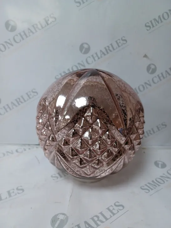 ALISON CORK ROTATING LIGHT MERCURY CUT GLASS DECORATION