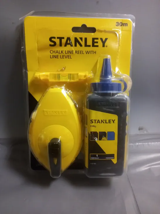 STANLEY CHALK LINE REEL WITH LINE LEVEL