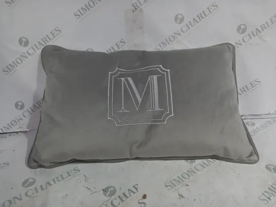 GREY FABRIC BOLSTER CUSHION