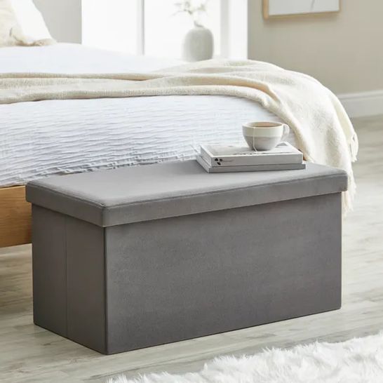 BOXED MATILDA ECO VELVET OTTOMAN LUXE