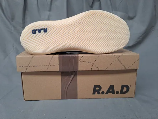 BOXED PAIR OF R.A.D ONE SHOES IN BLUE UK SIZE 8.5