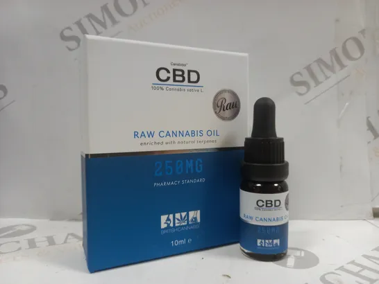 BOXED CANABIDOL CBD RAW OIL 250MG DROPS 10ML