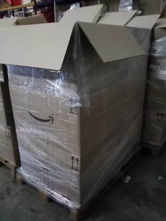 PALLET OF 6 BOXES CONTAINING ASSORTED ITEMS INCLUDING WEIGHT LIFTING GLOVES, ONCE UPON A RAINFOREST BOOK, BIRTHDAY CARD, COOKIE CUTTERS, COCKTAIL ACCESSORIES, PHONE CASE