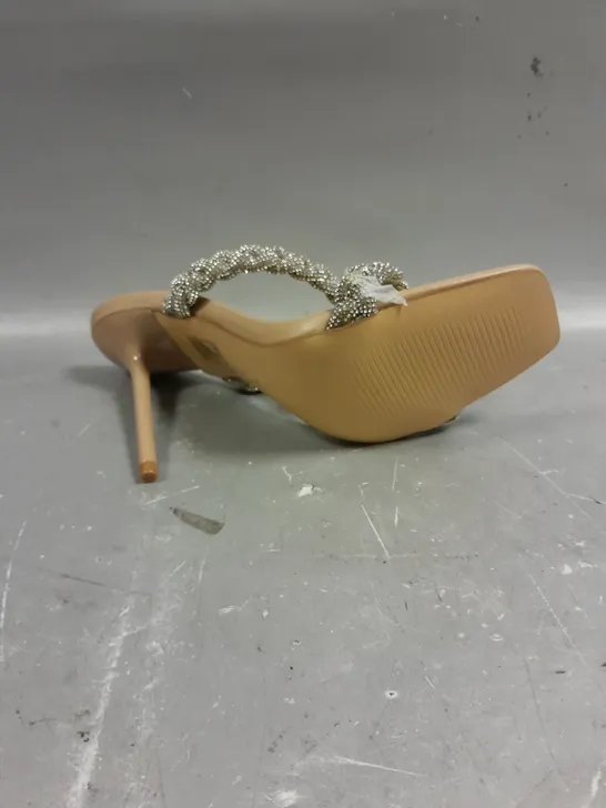 PAIR OF TRUFFLE COLLECTION OPEN TOE HIGH HEEL SHOES - 5