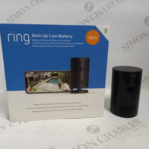 RING STICK UP CAM BATTERY SECURITY CAMERA