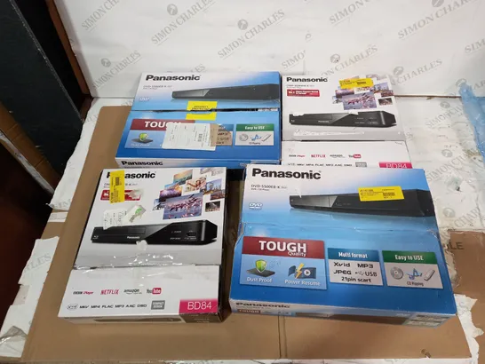 LOT OF 4 ASSORTED PANASONIC DVD & BLU-RAY PLAYERS 