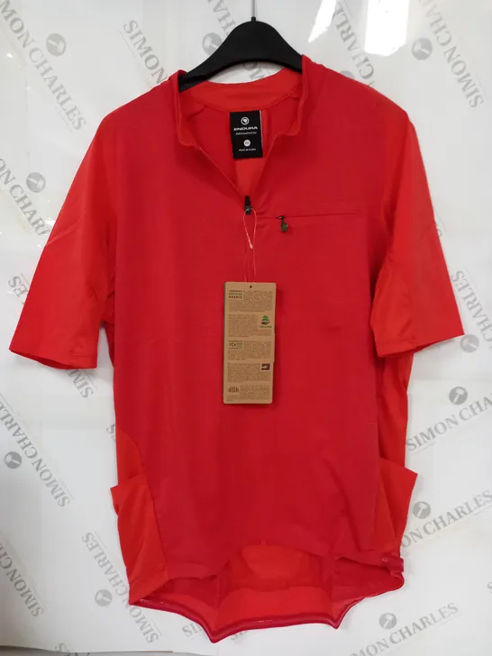 ENDURA REIVER S/S JERSEY IN RED - XXL