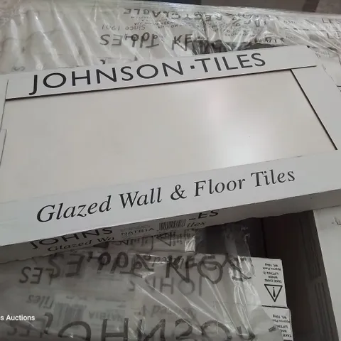 PALLET OF 40 × 5 PACKS OF JOHNSONS BRAND NEW NATURAL BEAUTY IVORY TILES EACH 597 × 297 × 10mm 