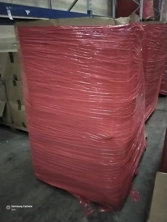 PALLET OF ASSORTED ITEMS TO INCLUDE HOSE REEL, FOLDING DESK, AIR BED ETC