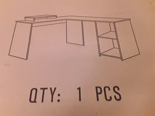 PALLET CONTAINING 18 BOXED L-SHAPED DESKS