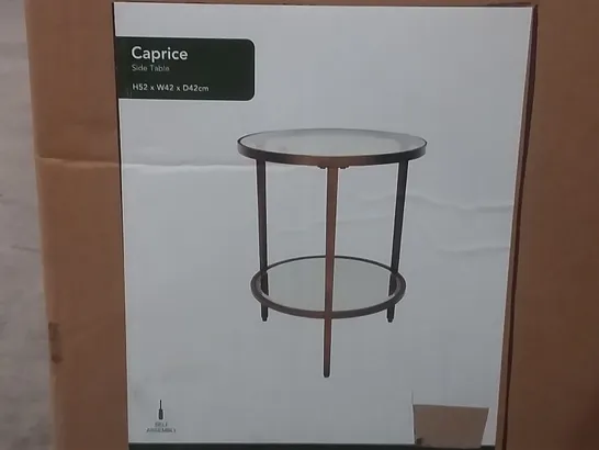 BOXED CAPRICE SIDE TABLE - H52 X W42 X D42 CM 