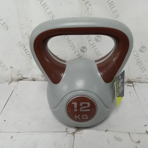 12kg KETTLE BELL IN BROWN/GREY