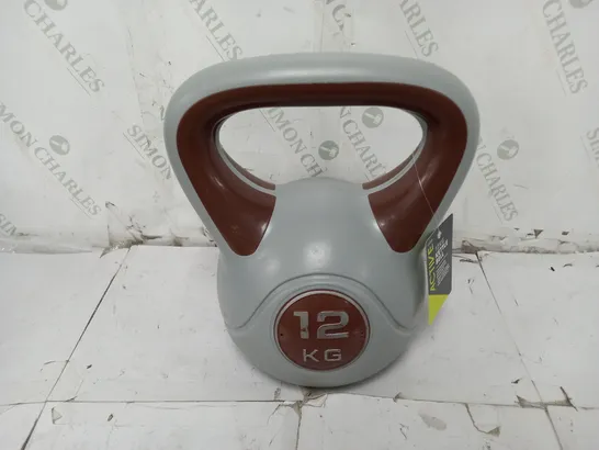 12kg KETTLE BELL IN BROWN/GREY