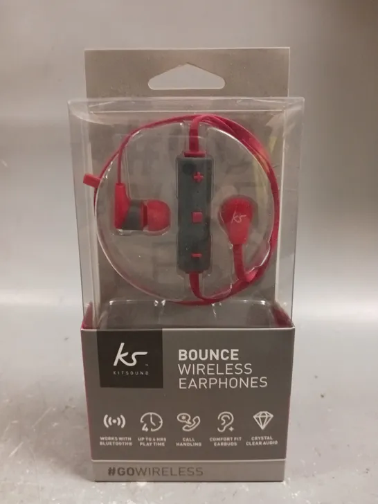 BOXED KITSOUND BOUNCE WIRELESS EARPHONES 